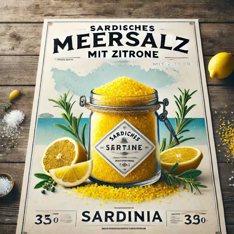 Sardisches Meersalz mit Zitrone